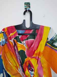 Robe kaftan indienne faite à la main, colorée, pour les festivals, légère, idéale pour la plage - Product Image 2