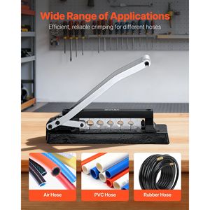 Crimpatrice per Tubi Standard Professionale per Impieghi Gravosi con 100 Ferrule (0.593" 0.625" ID) e Piegatubi da 0.44"-0.63" - Product Image 6