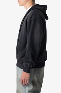 Customized High Quality <b>Men</b> Washed <b>Zip</b> <b>Up</b> Hoodie Cotton <b>Fleece</b> Oversized <b>Zip</b> <b>Up</b> Hoodie - Product Image 4