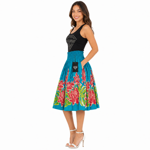 Robe longue florale personnalisée pour femme, style hawaïen, automne, plage tropicale, vacances, décontractée, légère, 100% coton, prix abordable - Product Image 3