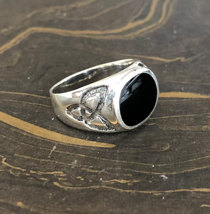 Premium <b>Black</b> Onyx 925 Sterling Silver <b>Ring</b> <b>for</b> <b>Men</b> Bold Gemstone Band Stylish Anniversary, Birthday & Gift Jewelry - Product Image 2