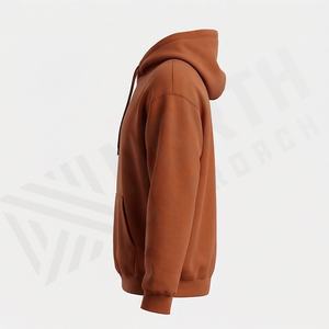 Sudadera con Capucha Oversize Vintage para Hombre de Felpa Francesa de Mezcla de Algodón, Estilo Urbano Básico con Técnicas Bordadas, la Mejor Calidad, Cálida - Product Image 3