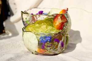 Handcrafted Resin Salad & Food Serving Bowl | Modern Decorative <b>Table</b> Centrepiece for Home & Restaurants | Unique Housewarming - Product Image 5