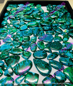 Lot en gros de pierres précieuses naturelles de qualité AAA, chrysocolle et malachite, cabochons à propriétés curatives, minéraux rares, vente chaude - Product Image 6