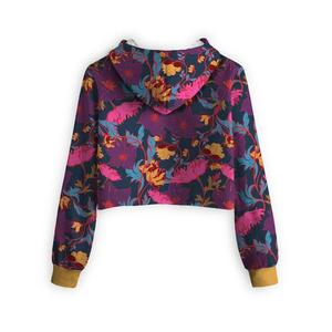 Custom Men's Floral Printed Hoodie Pullover Regular Sleeve <b>Knitted</b> Polyester Winter Style Black Daisy <b>Pattern</b> Front Anti-Pilling - Product Image 6