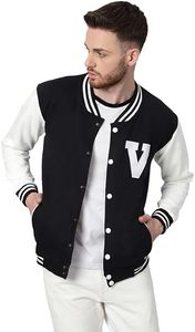 Factory Custom <b>Men</b> Wool Blend Eco-Friendly Winter Varsity <b>Jacket</b> <b>White</b> Sleeve Letter Embroidery Chenille Streetwear <b>Jacket</b> - Product Image 4
