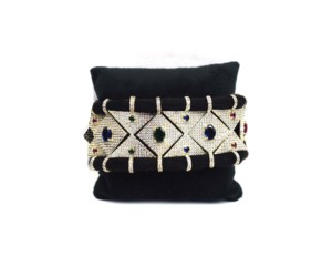 กำไลข้อมือถักแบบมาคราเม่ประดับเพชรพร้อมสายต่อสำหรับผู้หญิง - Product Image 1