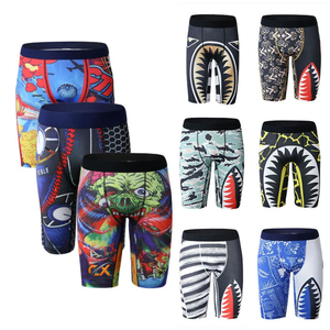Vente en gros de caleçons boxeurs respirants pour hommes avec logo personnalisé, 92% polyester, 8% élasthanne, séchage rapide, fabricant de sous-vêtements - Product Image 6