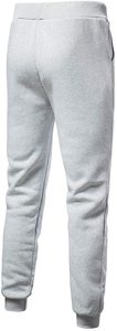 Sweat-shirt à capuche gris clair pour homme, manches longues, décontracté, pour l'automne, avec poche zippée, couleur unie, respirant, en coton - Product Image 4
