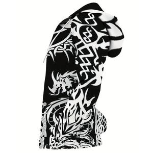 Vente en gros de sweats à capuche personnalisés, style streetwear rétro, coupe ample et décontractée, couleur unie, grande taille, effet délavé, unisexe - Product Image 2