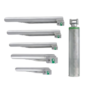 Set de Laringoscopio de Fibra Óptica Miller, Calidad Alemana, Acero Inoxidable, 5 Hojas, Certificado CE e ISO, Proveedor Mayorista - Product Image 1