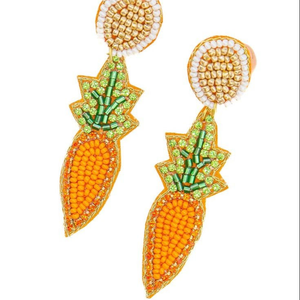 Bijoux légers faits à la main, tendance, avec pendentif carotte de Pâques perlé, colorés, pour un joyeux Pâques, cadeau pour femmes et filles, MULTI CRAFT - Product Image 6