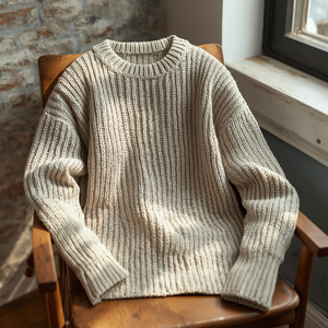 Knitted Crew Neck Long Sleeve <b>Men</b> Sweater Casual Knitwear with OEM ODM Customization - Product Image 5
