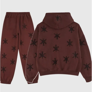 Custom Color Streetwear Men Fashion Rhinestone Tracksuit Premium Quality Latest Design Men Tracksuit - Product Image 6