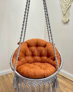 Silla colgante de macramé, hamaca de macramé, silla colgante para interiores - Product Image 2
