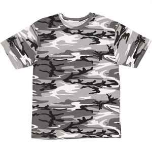 Camiseta de Camuflaje Urbano para Adultos, Diseño Bosque, Paquete de 5 |   Camiseta de Cuello Redondo 100% Algodón |   Camiseta de Manga Corta con Estampado de Camuflaje |   Camisa para Exteriores Duradera y Transpirable - Product Image 1