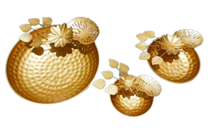 Cuenco Martillado Urli de Latón Duradero para Decoración de Puja, Uso en Interiores, para Flores Flotantes en Agua, Ideal para Diwali - Product Image 4