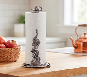 Grapes Design Silver Finished Towel Stand Elegant <b>Bathroom</b> <b>Accessory</b> Perfect For Home Use Kitchen Use And Hotel Use - Product Image 5