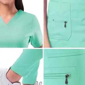 New Latest Design Unisex <b>Scrub</b> Nursing Uniforms Stylish Medical Customized Eco-Friendly Needle Detection Seamless Fusing <b>Scrubs</b> - Product Image 6