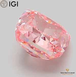 เพชรทรงสี่เหลี่ยมผืนผ้า รับรองโดย IGI ความสะอาดระดับ VS1 สีชมพูแฟนซีสดใส เพชร CVD ผลิตในห้องปฏิบัติการ น้ำหนัก 2.00 กะรัต สำหรับเครื่องประดับสร้างสรรค์ - Product Image 5