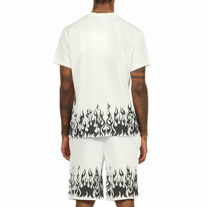 <b>Men</b> <b>Summer</b> T <b>Shirt</b> and Short Set <b>for</b> Casual and Training Two Piece Sports Outfit <b>for</b> Gym Fitness Workout Daily Wear - Product Image 5