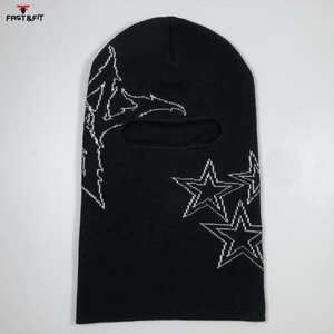 Wholesale High Quality Embroidery Design <b>Sports</b> Daily Use Cycling Windproof Face <b>Mask</b> Fashion Black Custom Balaclava Headwear - Product Image 4