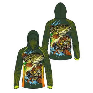 Camisa de Pesca con Capucha, Impermeable, Protección UV 50+, Secado Rápido, Transpirable, Spandex/Poliéster, Diseño Personalizable - Product Image 4