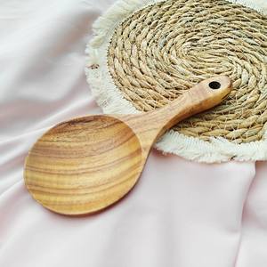 Cucharas de Madera Natural para Cocinar, Juego de Utensilios de Cocina Modernos y Sencillos Hechos de Madera Sólida, Aptos para Lavavajillas - Product Image 4