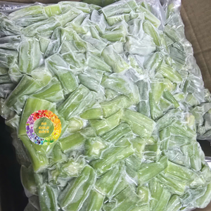 Qualité Supérieure Vietnam 100% Goût Naturel Prix Export Compétitif Okra Congelé IQF Haché en Vrac 1kg - Product Image 3