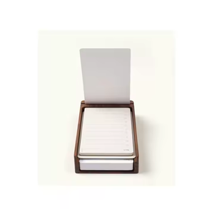 Wood <b>Sticky</b> <b>Notes</b> Pads Holder Wooden Desk Memo Pad Holder Customized Top Selling Sale Wood Notepad Holder - Product Image 2