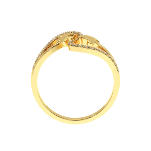 AJRETAIL Bague Puzzle Flèche de Cupidon en Diamant Naturel 0,25 ct, Certifiée IGI, Plaqué Or Rose, Idéale pour Mariage, Fiançailles, Cadeau - Product Image 5