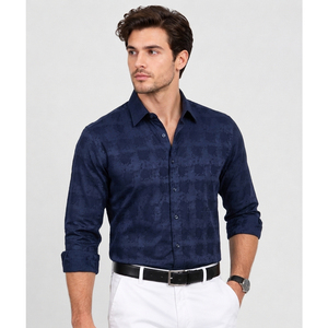 Chemise décontractée à manches longues pour homme, en coton respirant, coupe classique, pour usage quotidien, fabricant de vêtements en gros - Product Image 6