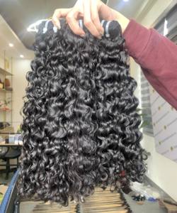 Vietnamesehairluxury 100% Extensions de perruques de cheveux vierges bouclés eurasiens non transformés de grade A Remy du Vietnam - Product Image 6