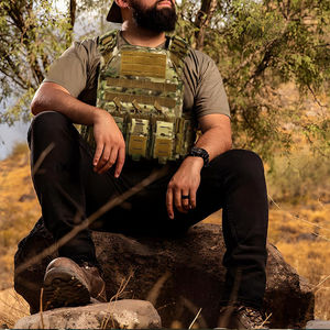 เสื้อกั๊กยุทธวิธีแบบปรับได้สำหรับการฝึกซ้อม ออกกำลังกาย ผ้าทนทาน กระเป๋าหลายช่อง น้ำหนักเบา เหมาะสำหรับเล่นกีฬา - Product Image 6