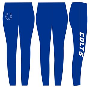 Chargers Blue Yoga <b>Leggings</b> Full Length High Waist Printed Logo Left Leg Spandex Polyester Quick Dry Breathable High Quality - Product Image 1