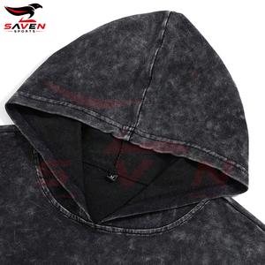 Sudaderas sin mangas estilo vintage lavadas, con patrón de gestos, informales y deportivas, con elementos rebeldes, para venta al por mayor - Product Image 4