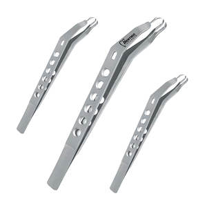 Pinza de sujeción de implantes para examen dental, de tres puntas, manual, con agarre acolchado de lujo, de acero inoxidable, certificada CE - Product Image 4