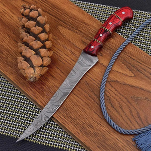 Couteau à filet en acier Damas de qualité supérieure avec lame en acier, manche ergonomique et flexible, fabrication artisanale de précision, prise en main confortable - Product Image 6