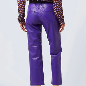 Pantalons en cuir pour femmes, vêtements d'hiver, avec logo personnalisé, pantalons de jogging de haute qualité, pantalons en cuir respirants pour femmes, vente en gros OEM - Product Image 5