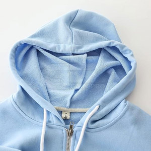 Short Cropped <b>Zipper</b> Hoodies For Women Long Sleeve Hooded <b>Tops</b> Soft Fleece Zip Front Relaxed Fit Style Daily Clothing - Product Image 6