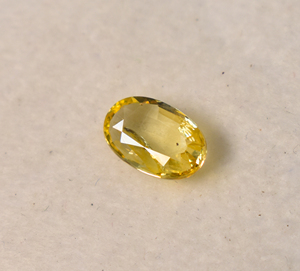 Zafiro amarillo natural ovalado de 1.45 quilates 9X5.7X2.7 mm, zafiro amarillo suelto para la fabricación de joyas - Product Image 6