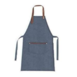 Eco-Friendly Waterproof 100% Cotton Bib <b>Chef</b> <b>Apron</b> Recyclable Kitchen Apparel with Sleeveless Design for Cafe Food Cleaning Use - Product Image 5
