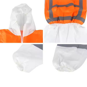 Combinaison de travail personnalisée haute visibilité en polyester respirant pour homme, impression numérique sans couture - Product Image 4