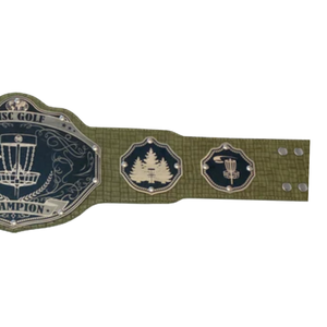 เข็มขัดแชมป์ดิสก์กอล์ฟ คุณภาพพรีเมียม หนังสีเขียว พร้อมลายงานศิลปะดิสก์กอล์ฟ สำหรับผู้ชนะการแข่งขัน - Product Image 4