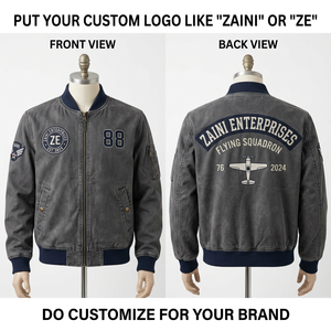 Chaqueta Bomber Impermeable de Poliéster Pongee Premium de 320 GSM, Unisex, Negra, con Paneles Acolchados, Bordado Personalizado, Logotipo por Transferencia de Calor, OEM - Product Image 1