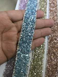 Nuevo diseño de encaje con cuentas de colores y cristales AB para decoración de ropa, ofertas al por mayor. - Product Image 2