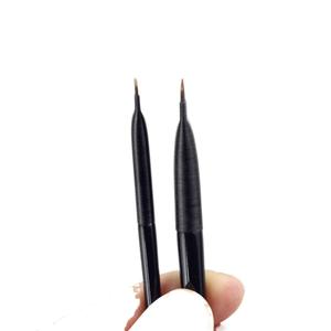 Wooden Handle Eyebrow Brush Ultra Thin Angled Brow Tinting <b>Eye</b> <b>Shadow</b> Applicator Beauty Tool - Product Image 4