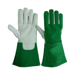 Gants de soudage TIG de qualité supérieure, résistants, en cuir de chèvre et de vache, en aramide, protection industrielle contre la chaleur pour les mains et les bras - Product Image 3