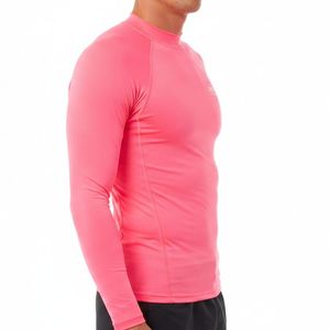 Rashguard personnalisé à manches longues en Spandex/Polyester de haute qualité pour hommes - Protection UV, séchage rapide, anti-frottement - Idéal pour le sport - Product Image 3