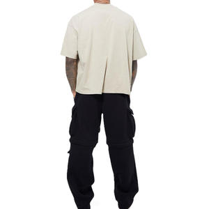 Camisetas de Hombre Oversize de Algodón con Cuello Redondo y Logotipo Minimalista, Estilo Urbano, para Pedidos Personalizados al por Mayor - Product Image 2